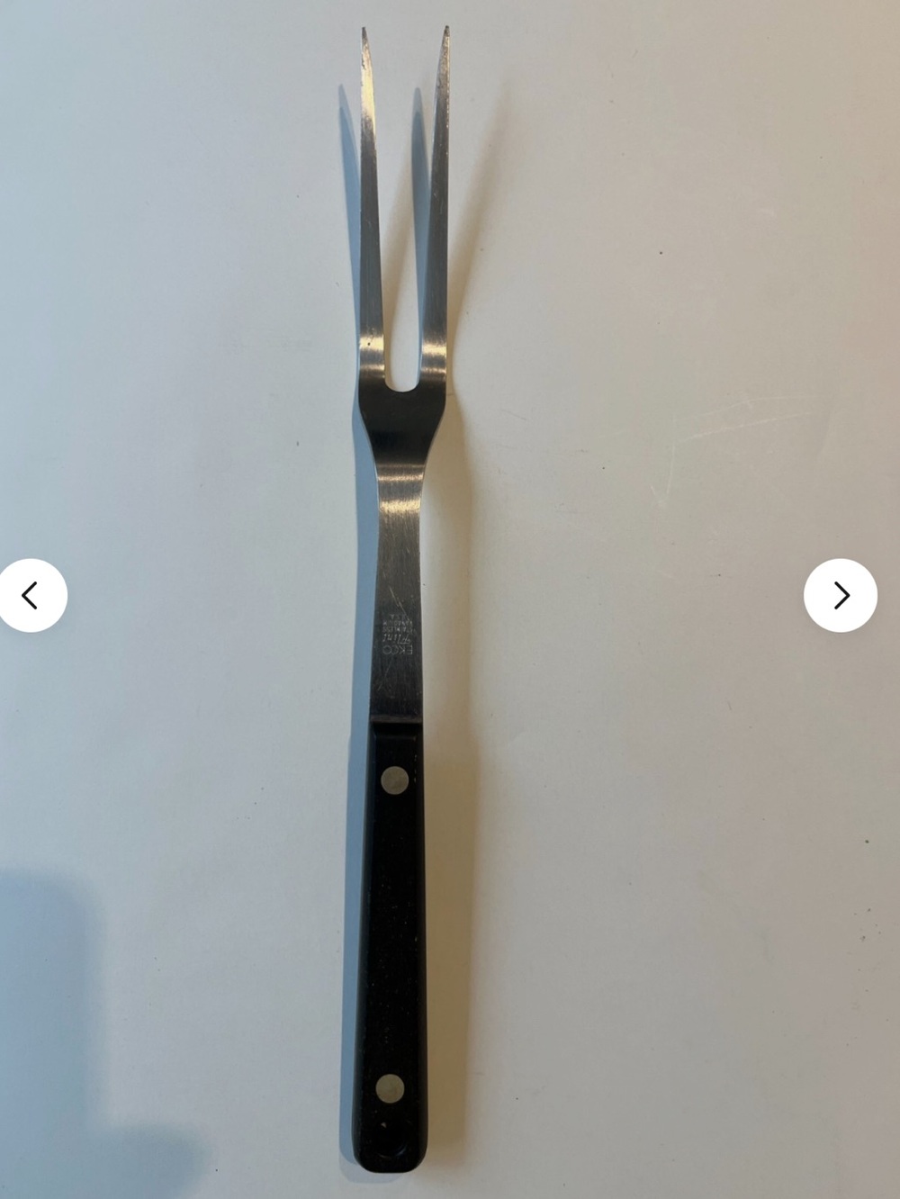VTG ECKO flint Large Meat  Carving Fork,